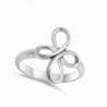 Swirl Infinity Cross Sterling Silver