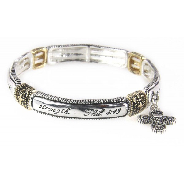 4030689 Philippians 4:13 Stretch Bracelet Scripture I Can Do All Things Through Christ - CA11C2TTF3H
