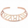 BERRICLE Rose Gold Plated Base Metal Fashion Choker Necklace - CX12BQYBZL3