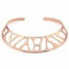 BERRICLE Rose Gold Plated Base Metal Fashion Choker Necklace - CX12BQYBZL3