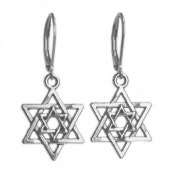Sabai NYC Judaica Charm Dangle Earrings on Leverback Ear Wires - CC185LAR0TK