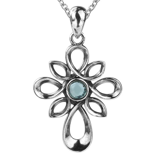 925 Sterling Silver Charm Celtic with Vintage Simple Cross Necklace Pendant Gifts Jewelry for Women - CC187NXZCE3