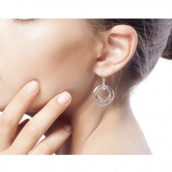 NOVICA Sterling Circular Earrings Twirling in Women's Drop & Dangle Earrings