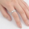 Sterling Silver Womens Sideways Polished