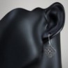 Sterling Silver Filigree Mandala Earrings in Women's Drop & Dangle Earrings