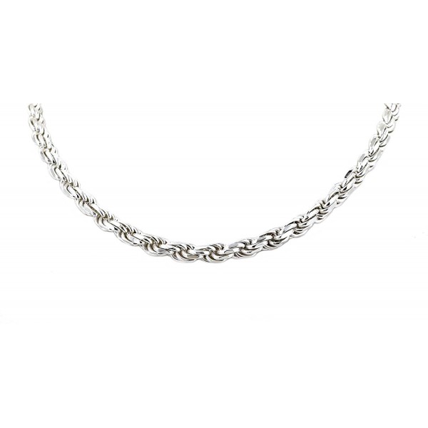 Real Solid 925 Sterling Silver Diamond Cut Rope Chain 2.0mm 16" to 30" (20) - C512GU4CMZ7