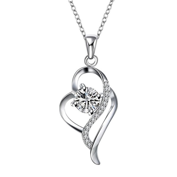Silver plated necklace with a brilliant shine pendant necklaces jewelry ...