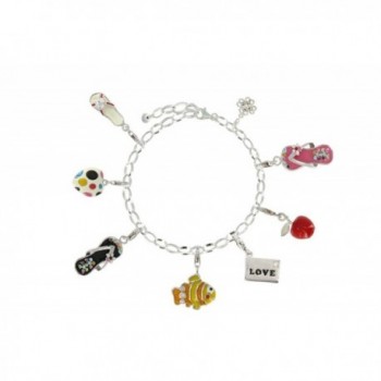 Poulettes Jewels Charms Bracelet Sterling