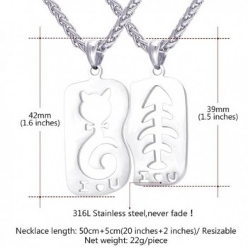 U7 Necklaces Pendant Stainless Relationship