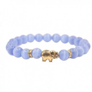 KSQS Lover Couple Bracelet Yoga Balancing Reiki Healing with Elephant for Christmas Thanksgiving - Lavender - CJ187KI3T7W