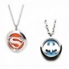 Stainless Aromatherapy Essential Diffuser Necklace - " Batman&superman " - CZ18C8I9LXS