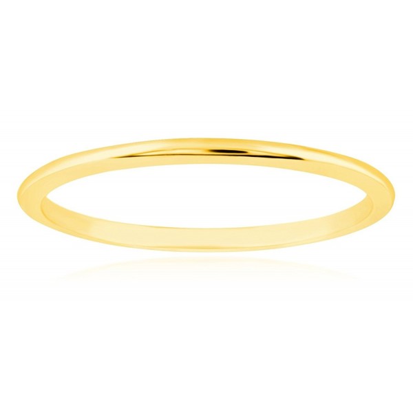 1mm Thin 14k Yellow Gold Wedding Band Ring - CV188U2A3R4
