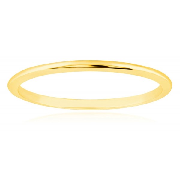 1mm Thin 14k Yellow Gold Wedding Band Ring - CV188U2A3R4