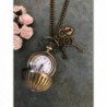 Vintage Bronze Quartz Locket Necklace in Women's Chain Necklaces