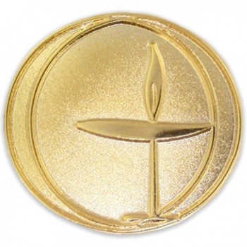 PinMart's Gold Plated Unitarian Universalism Religious Lapel Pin - CE119PEM39F