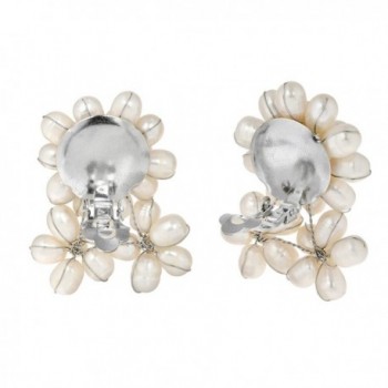 Blooming Romance Cultured Freshwater Earrings in Women's Clip-Ons Earrings