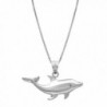 Sterling Silver Dolphin Necklace Pendant with 18" Box Chain - CP119CNCJAL