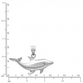 Sterling Silver Dolphin Necklace Pendant