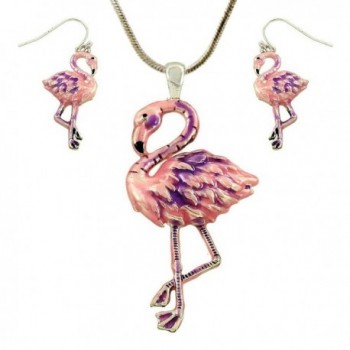DianaL Boutique Colorful Enameled Flamingo - CE121DSEAVX