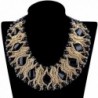 Jewelry Gold Plated Crystal Statement Necklaces