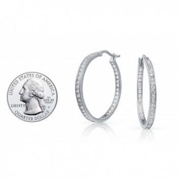 NYC Sterling Womens Zirconia Earring