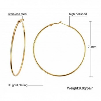 Stainless Circle Classic Earrings Diameter