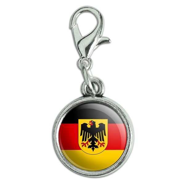 Antiqued Bracelet Pendant Lobster National - Germany with Crest National Country Flag - CH12MZYYNZ1