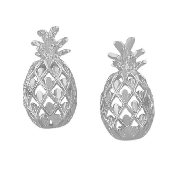 Sterling Silver Pineapple Stud Earrings - C01152JJ6WJ