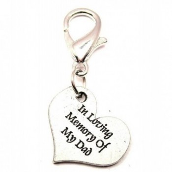 Chubby Chico Charms In Loving Memory Of My Dad Pewter Charm on a Zipper Pull - CQ11HEFLOMT