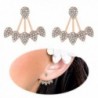 Crawler Earrings Climber Chandelier Rhinestone - Rose Gold - CL17Z78GEGM