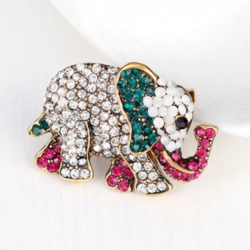 Stunning Crystal Animal Rhinestone Elephant in Women's Brooches & Pins