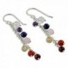 NOVICA Sterling Multi Gemstone Earrings Tranquility