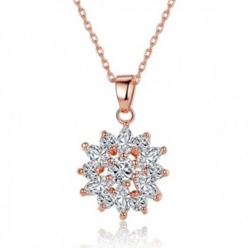 Bamoer Rose Jewelery Snowflake Wedding