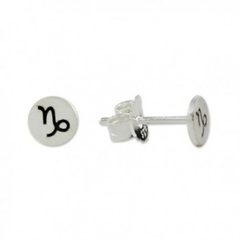 NOVICA Sterling Silver Earrings Capricorn in Women's Stud Earrings