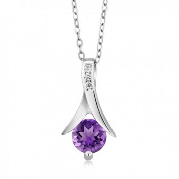 Amethyst Sterling Silver Earrings Pendant