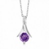 Amethyst Sterling Silver Earrings Pendant
