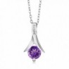 Amethyst Sterling Silver Earrings Pendant