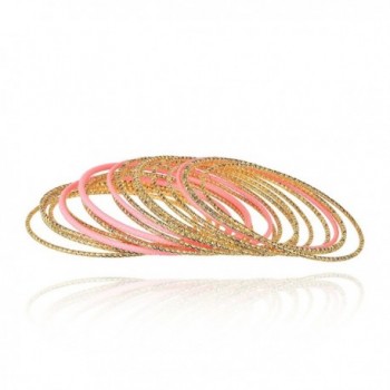 Lux Accessories Textured Bangle Bracelet