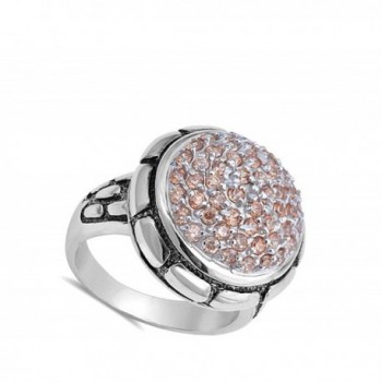 Champagne Simulated Fashion Sterling Silver