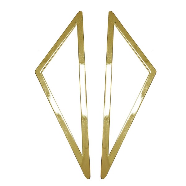 Geometric shapes TRIANGLE shaped post back earrings (gold) - CW1882R4ZW2