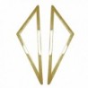 Geometric shapes TRIANGLE shaped post back earrings (gold) - CW1882R4ZW2
