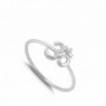 Thin Simple Fashion Sterling Silver in Women's Band Rings