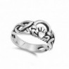 Celtic Trinity Claddagh Sterling Silver