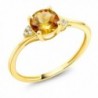 Yellow Diamond Accent Engagement Citrine - CU182OHOM2Y