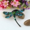 EVER FAITH Dragonfly Gold Tone Teardrop in Women's Brooches & Pins