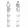 EleQueen Sterling Freshwater Cultured Victorian in Women's Drop & Dangle Earrings