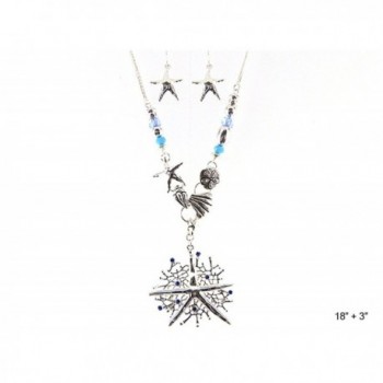 Hammered Starfish Silver tone Jewelry Nexus