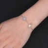 EVER FAITH Sterling Simulated Snowflake