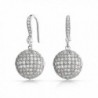Bling Jewelry Zirconia Earrings Rhodium