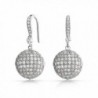 Bling Jewelry Zirconia Earrings Rhodium